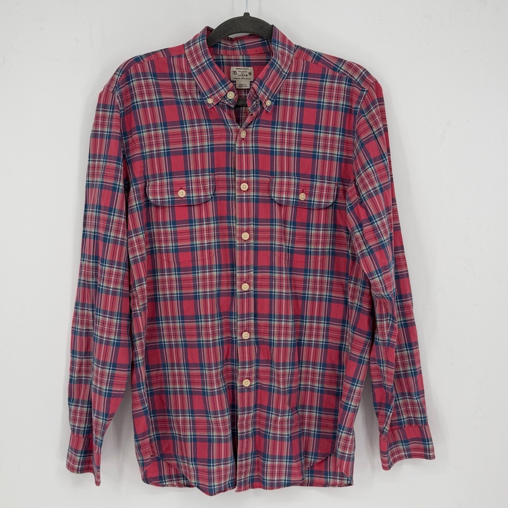 J. Crew Preppy Plaid Button Up Collared Shirt - Picture 1 of 3